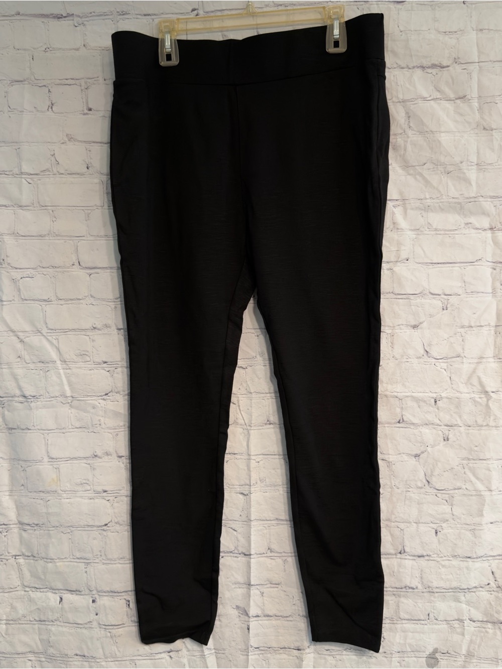Matty M Black High-Rise Ponte Leggings XXL